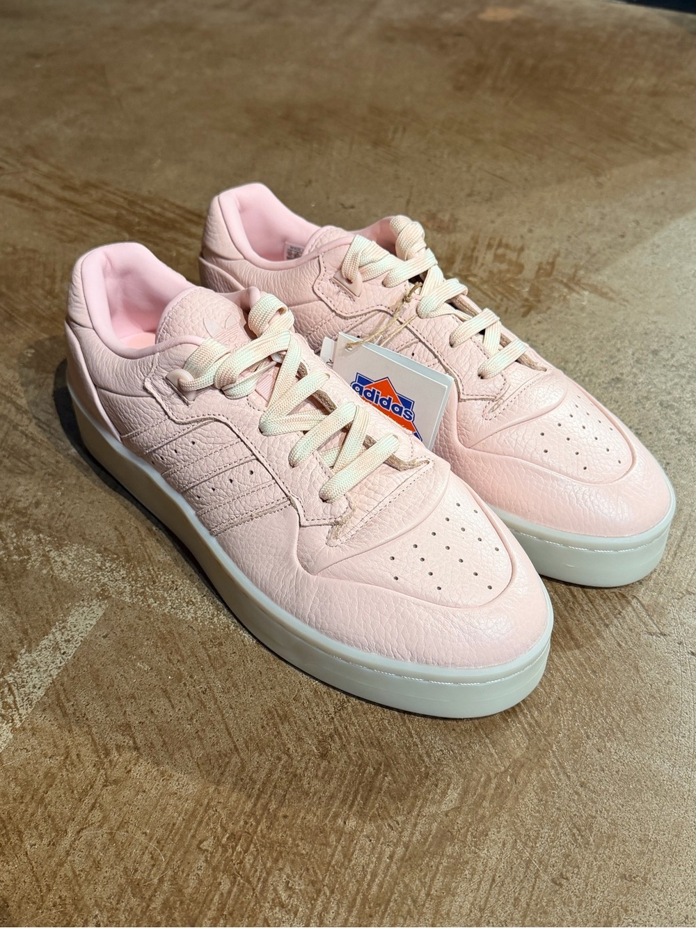 Adidas Rivalry Lux Low Pink Leather Sneakers